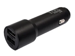 Адаптер  АЗУ ( 12V ----> 2*USB )  2,4Ah  LIDER  (BLD01) метал, длинная