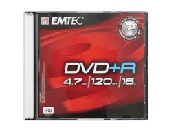 Диск EMTEC  DVD + R  4,7  GB  16x  Slim  /10