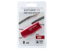 USB  8GB  Exployd  580  красный