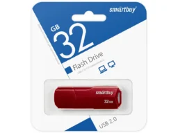USB  32GB  Smart Buy  Clue  бордовый