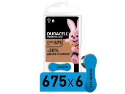 Элемент питания DURACELL ZA675 6BL (для слуховых аппаратов) (6/60/600/54000)