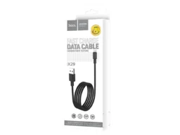 Кабель USB - 8 pin HOCO X29 Superior, 1.0м, круглый, 2.0A, силикон, цвет: чёрный (1/33/330)