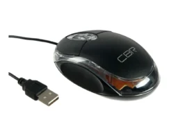 Мышь проводная CBR CM 122 Black, оптическая, USB, 1000 dpi, 3 кн., кабель 1,3 м, чёрный (1/180)