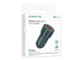 АЗУ 1 USB Borofone BZ19A, Wisdom, 18Вт, QC3.0, цвет: синий (1/94/376)