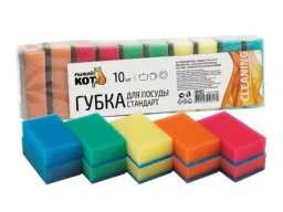 Губка д/посуды "Стандарт" 75*45*25мм. (уп. 10шт) (1/36)
