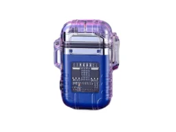 Зажигалка электронная заряд от USB  (OTS-255) с Фонарём