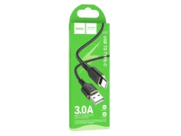 Кабель USB - Type-C HOCO X95 Goldentop, 1.0м, 3.0A, ткань, цвет: чёрный (1/37/370)